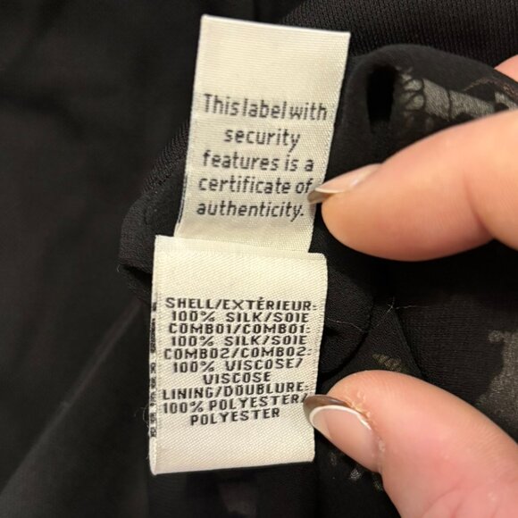 DIANE VON FURSTENBERG Malba Printed Trim Silk Wrap Dress Size 4 - Picture 8 of 12